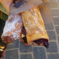 Strudels with apple and plum jam at Petru in Brasov