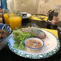 Spring roll  at Monkey Mood in Bordeaux