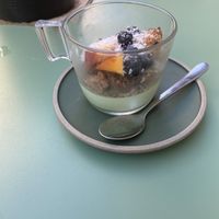 Pandan panna cotta   at Monkey Mood in Bordeaux