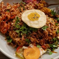 Nasi goreng aux legumes supplement kimchi at Monkey Mood in Bordeaux