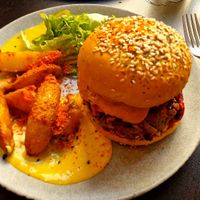 Kimchi burger at Monkey Mood in Bordeaux