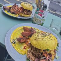 Jackfruit burger at Monkey Mood in Bordeaux