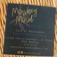 Forgot to take photo of my lunch so here's a business card at Monkey Mood in Bordeaux