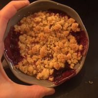 Crumble at Monkey Mood in Bordeaux