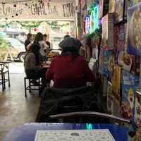 You can choose from any of the cereal boxes on the walls. at Crispy Cereal Bar in Mexico City