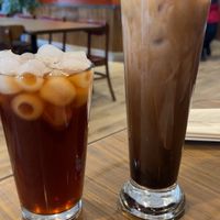Sweet Tea and Thai iced coffee  at Thai Vegan in Greer