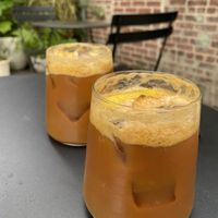 espresso tonic   at Public Records in Brooklyn