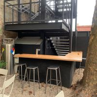 Bar outside  at Public Records in Brooklyn