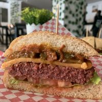 Mela burger  at Roots Veggie & Healthy Food in Barranquilla