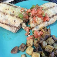 Vegan breakfast burrito   at The Friendly Toast in Bedford