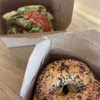 egggy sandwich & avo toast.  at Rethink in Altamonte Springs
