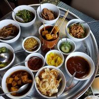 Indonesian Ricetable at Warung Adinda in Hilversum
