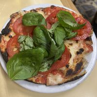 Vegan marg pizza!  at Pizzería Güerrín in Buenos Aires