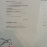 Pescatarian menu 1 (English) at Boungiorno in Bydgoszcz