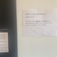 Beware what level of spice you order! 🤣  at Sassy Express in Tillamook