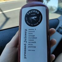 "Root 1" juice at Pressed Juicery in Long Beach