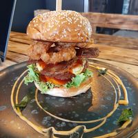 Bacon burger at Vegan Junkie in Phuket
