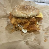 VFC burger   at Vegan Junkie in Phuket
