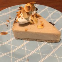 Caramel cheesecake at Vegan Junkie in Phuket