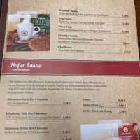 Chai lattes and hot chocolate  at Das Bauerncafé in Schleiden