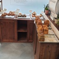 display of breads at For Four Bread 포포브레드 in Seoul