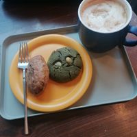 Matcha cookie and earl gray Madeleine at For Four Bread 포포브레드 in Seoul