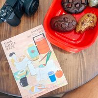 My baked goodies in a reusable container! at For Four Bread 포포브레드 in Seoul