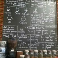 Drinks  board at Polarity in Cardiff