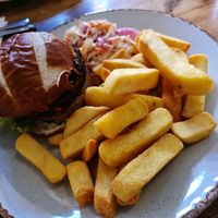 Burger at The Wheatsheaf in Ingleton