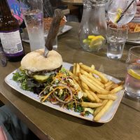 Vegan plum cheeseburger   at The Wheatsheaf in Ingleton