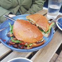 Mushroom roll at HBW Coffee in Stirling