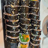 Vegetarian kimbap at Jungsung Kimbap in Mokpo