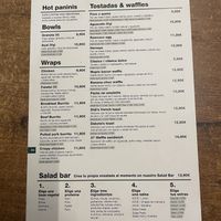 Menú  at Rawcoco in Gijon