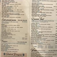 Menu  at Rawcoco - Fernando el Santo in Madrid