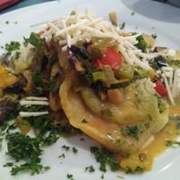 Vegan Maultaschen with vegan cheese at Zum Kühlen Grund in Freinsheim