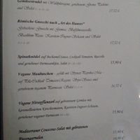 Veg*an menu at Zum Kühlen Grund in Freinsheim