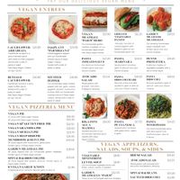 Vegan Menu July 2022 at Umberto's in Sayville