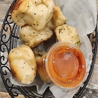 Vegan garlic knots at Umberto's in Sayville