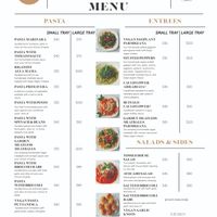 Vegan Catering Menu for Trays of Food at Umberto's in Sayville
