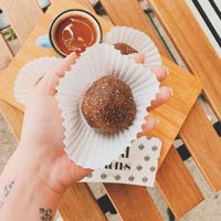 Positive Energy ball at Good Plans Cafe in Montclair