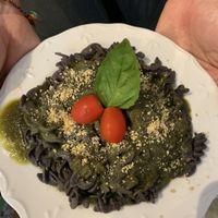 Pesto Black Bean Pasta at Good Plans Cafe in Montclair