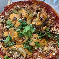 Vegan and Gluten Free Pizza at Good Plans Cafe in Montclair