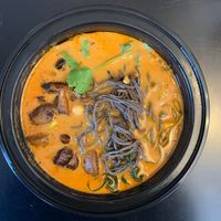 Thai Coconut Ramen Vegan and GF at Good Plans Cafe in Montclair