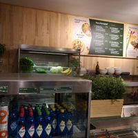 salad bar at LETT in Oslo