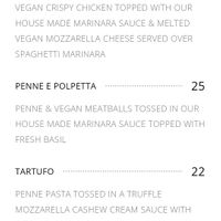 Main Menu 2 at Frankie's in Lenox