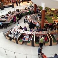 View from a floor above within the mall  at Wasabi in Natick