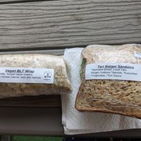 The teri burger is my favorite! at Health Go Market in Lihue