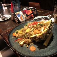 Pineapple rice with tofu and no eggs  at @Thai in Queenstown