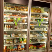 All vegan refrigerator at LoLa in Bern