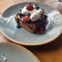 French toast  at Culinaria Vegetal - Roma in Mexico City